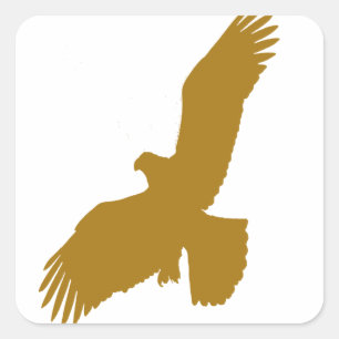 Eagle Silhouette Vierkante Sticker