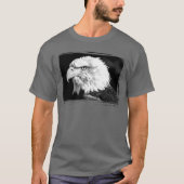 Eagle Sjabloon Elegant Donkergrijs Afbeelding toev T-shirt (Voorkant)