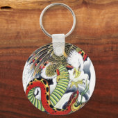 Eagle & Snake Japans Tattoo Design Sleutelhanger (Voorkant)
