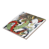 Eagle & Snake Japans Tattoo Design Tegeltje (Zijkant)