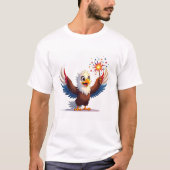 Eagle Sparkler 4th of July Shirt (Voorkant)