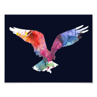 Eagle Spirit Animal Bird. Totem. Waterverf Art. Foto Afdruk