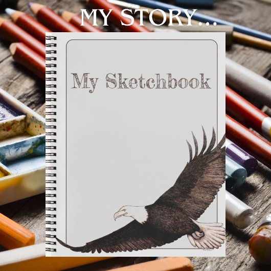 Eagle Spirit Animal Originele kunst Notitieboek