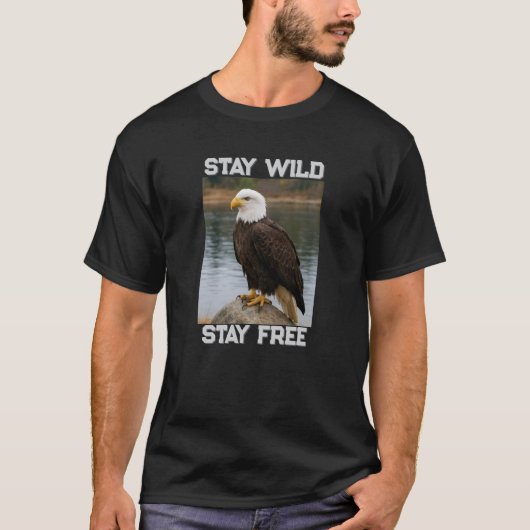 Eagle Stay Wild Stay Free T-shirt (Voorkant)