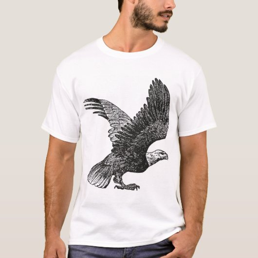 Eagle T-Shirt, ontwerp, vogels, Natuur, T-shirt (Voorkant)