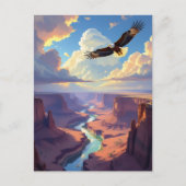 Eagle Themed Keeping in Touch Briefkaart (Voorkant)