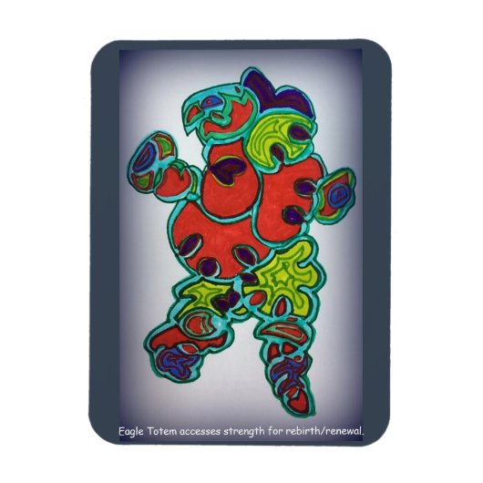 Eagle Totem Magnet Magneet (Verticaal)