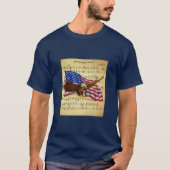 Eagle ~ US Flag ~ Star Spangled Banner — Muziek T-shirt (Voorkant)