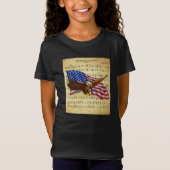 Eagle ~ US Flag ~ Star Spangled Banner — Muziek T-shirt (Voorkant)