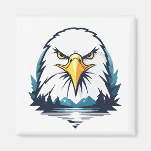 Eagle Vector Art Animal Modern Urban City Graphic Magneet