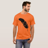 Eagle veren zwarte silhouet t-shirt (Voorkant volledig)