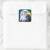 Eagle Vierkante Sticker (Tas)