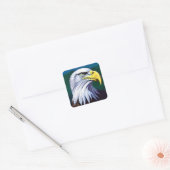 Eagle Vierkante Sticker (Envelop)