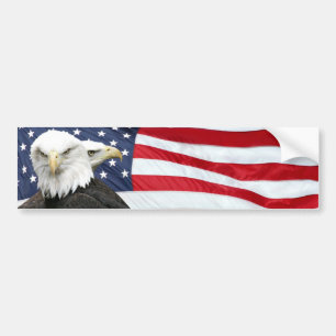 Eagle vlag bumper sticker