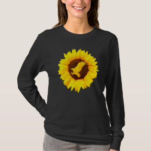 Eagle voor Vrouwen Mannen Hawk Dierlijke Zonnebloe T-shirt
