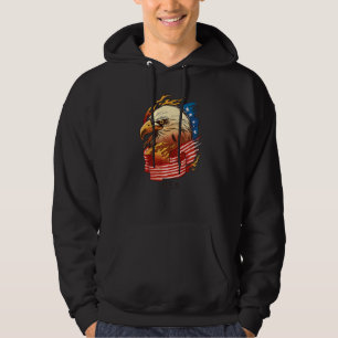 Eagle vs 4 juli Patriottisch Amerikaans grafisch Hoodie