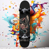 Eagle Vs Snake Retro Tattoo Stijl Aangepaste naam Skateboard