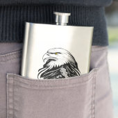 Eagle Wild Animal Natuur Illustratie Art Tattoo Flacon (Voorbeeld)