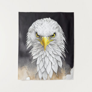 Eagle Wilde Dier Natuur Waterverf Kunst Schilderen Wandkleed