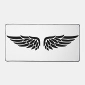 Eagle wing black&white theme desk mat  (Recto)
