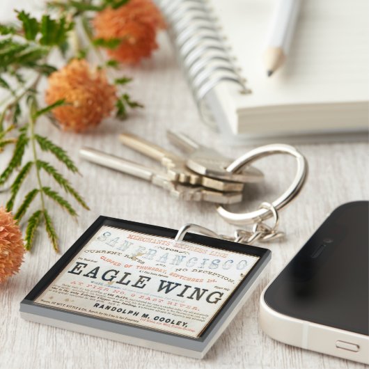 Eagle wing Clipper Zeilen Sleutelhanger (Voorkant Rechts)