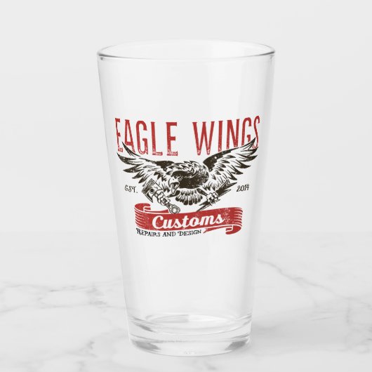 Eagle Wings Bierglas Glas (Voorkant)