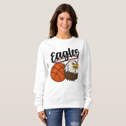 Eagles Basketball Mascot Design – Bold Sports t-sh Trui (Voorkant volledig)