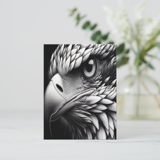 Eagles Eye Close-up Briefkaart (Staand voorkant)