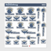 Eagles gepersonaliseerde naamlabels | Stickers van (Vel)