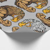 Eagles met spieren cadeaupapier