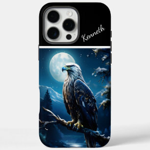 Eagle's Moonlit Horloge iPhone 16 Pro Max Hoesje