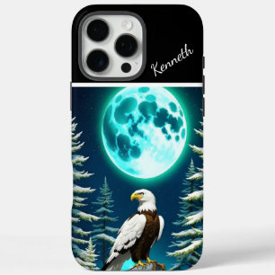 Eagle's Moonlit Horloge iPhone 16 Pro Max Hoesje
