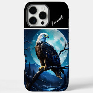Eagle's Moonlit Horloge iPhone 16 Pro Max Hoesje
