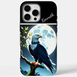 Eagle's Moonlit Horloge iPhone 16 Pro Max Hoesje