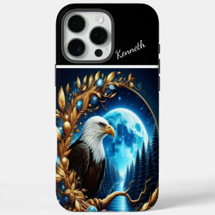 Eagle's Moonlit Horloge iPhone 16 Pro Max Hoesje