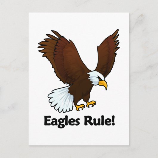 Eagles Rule! Briefkaart (Voorkant)