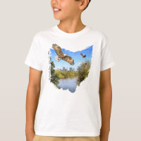 Eagles Scioto River Columbus Ohio Boys T-shirt