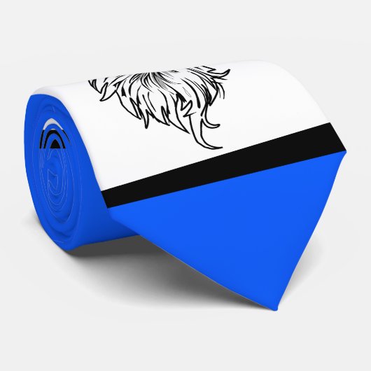 Eagles Sport Blauw Wit Ketting Stropdas (Opgerold)