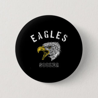 Eagles Voetbalschool Spirit Team Mascotte Spelletj Ronde Button 5,7 Cm
