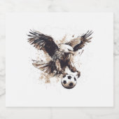 Eagles voetbalteam sparkling wijnetiket (Enkel label)