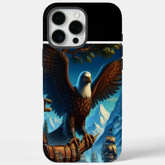 Eagle's Watch over verre schepen Case-Mate iPhone Case (Achterkant)