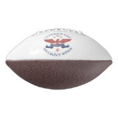 Eagle's Wings Scripture Exodus 19:4 Red/Blue American Football (Gedraaid 270)