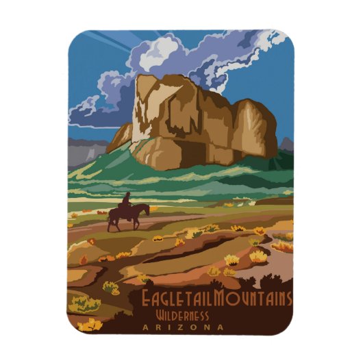 Eagletail Mountains Magneet (Verticaal)