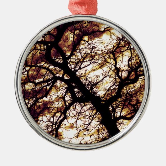 Eak-structuur Metalen Ornament (Voorkant)