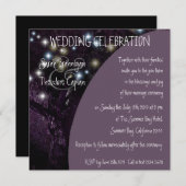 Eak Tree-nachtlichten bruiloft Kaart (Voorkant / Achterkant)