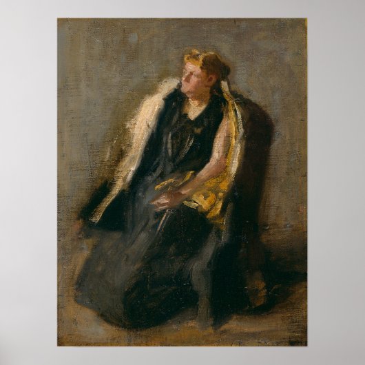 Eakins - mevrouw Hubbard 1895 Poster (Voorkant)