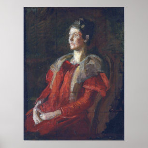Eakins - Studie voor een portret van mevrouw Charl Poster
