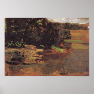 Eakins - Studie voor The Swimming Hole Poster