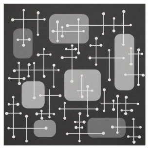 Eames Era Art Crosshairs Black White uit de jaren Stof