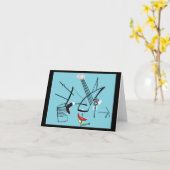 Eames Era Art Style Cartes pour notes "Unconnect B (Fleur jaune)